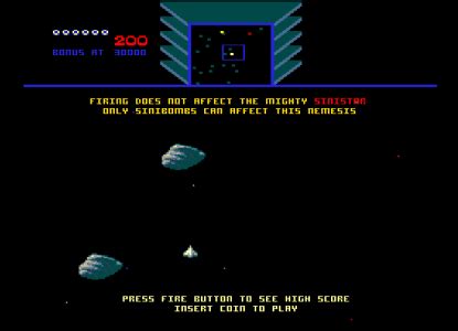 Sinistar ऑनलाइन खेलना