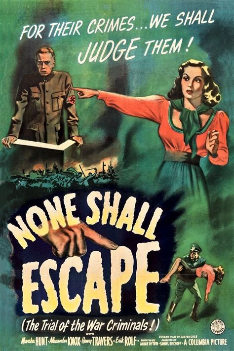 None Shall Escape (1944) - Posters — The Movie Database (TMDB)