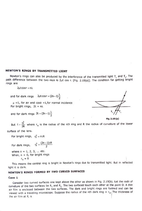 Newtons ring - It is an application of interference - Q RINGSS Hooke in ...