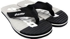 LOTTO Men BLACK/GREY ABELE SLIPPERS For MEN 7 Slippers - Buy LOTTO Men ...