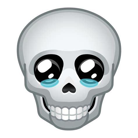 Simple bone skull Large size of emoji skull 33945384 Vector Art at Vecteezy