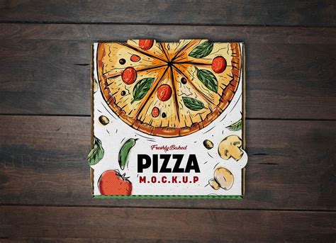 Pizza Box Mockup Psd