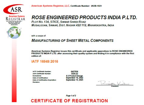 Rose Engineered Products India Pvt. Ltd (REP)