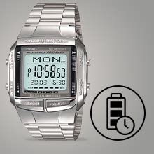 Casio Vintage DB-360-1DF Digital Grey Dial Unisex Watch Silver Metal ...