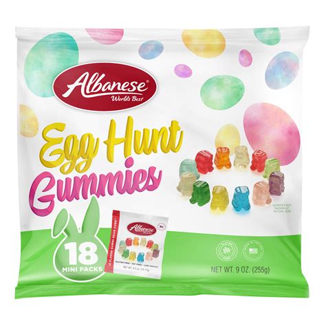 53676 - Easter Egg Hunt Gummies 18 Count Multipack Bag, 12 Flavor Gummi ...