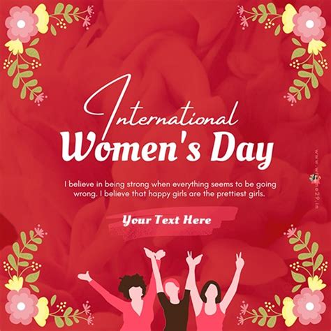Write Your Name On International Women's Day 2026 Images