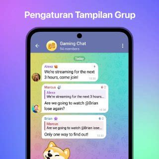 Pengaturan Tampilan Grup.