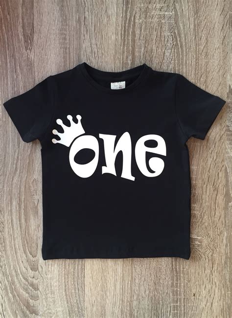 Baby boy T-shirt. Black baby T-shirt. First birthday. Baby | Etsy ...