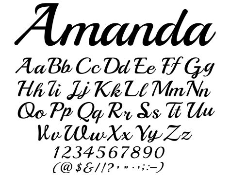 Thick Cursive Font