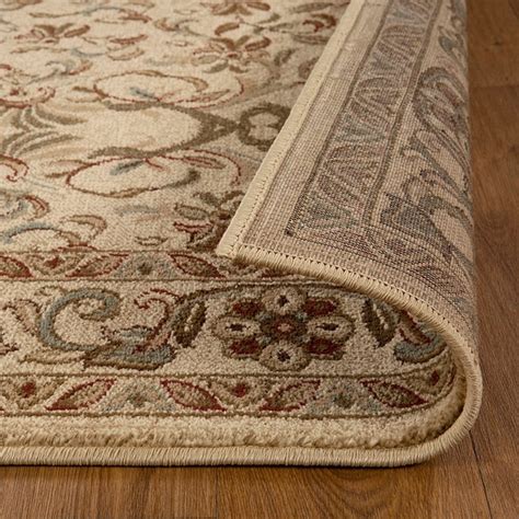 Superior 5 X 5 (ft) Ivory Square Indoor Medallion Vintage Area Rug ...
