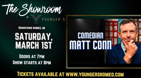 Comedian Matt Conn, 120 S Main St, Romeo, MI, United States, Michigan ...