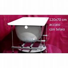 vasca acciaio smaltato smavit vasca 120x70 cm con telaio in acciaio smatato bianco vasca acciaio smaltato smavit vasca 120x70 cm con telaio in acciaio smatato bianco