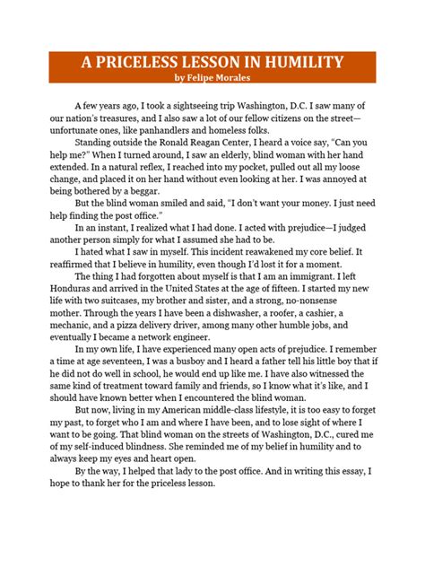 Image result for Humility Lesson