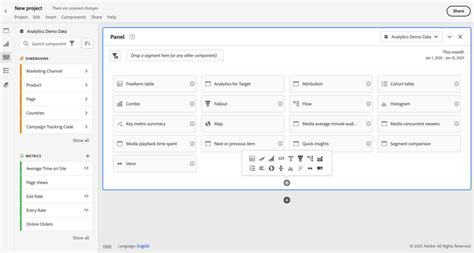 Overview Of Panels In Analysis Workspace | Adobe Analytics