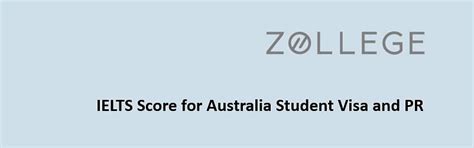 IELTS Score for Australia Student Visa and PR