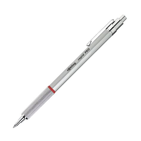 Rotring Rapid Pro Black Retractable Ball Point Pen,Metal Body,Hexagonal ...