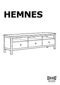 मैनुअल IKEA HEMNES टीवी बैंच