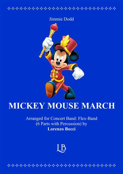 Mickey Mouse March (arr. Lorenzo Bocci) by Jimmie Dodd Sheet Music for ...