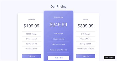 Image result for How to Make Pricing Table Using HTML