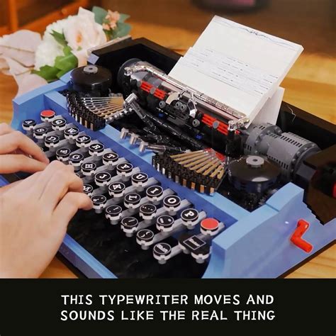 Buy Typewriter Building Kits, GEVINST Building Idea Set for Adults ...