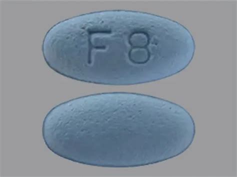 Pill Finder: F8 Blue Elliptical / Oval - Medicine.com