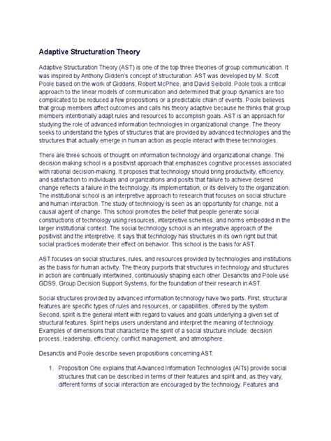 Image result for Examples of Adaptive Structuration Theory