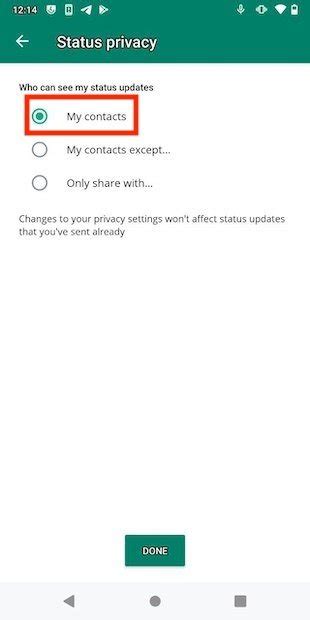 How to know who has seen my WhatsApp status