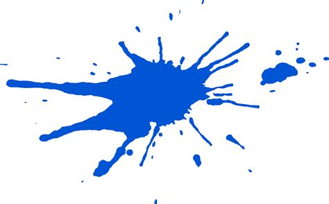 Blue Paint Splatter PNG Isolated HD - PNG Mart