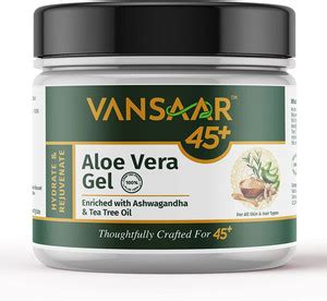 VANSAAR Pure Aloe Vera Gel For Face,Skin & Hair|Enriched With ...
