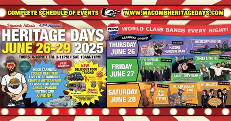 Macomb Heritage Days - 2025!, Chandler Park, Macomb, IL, United States ...