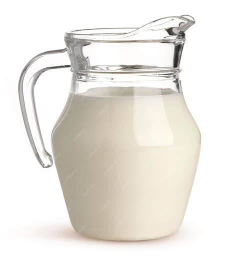Premium Photo | Jug of milk isolated on white background