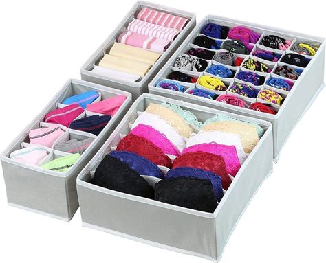 House of Quirk Foldable Storage Box Drawer Divider Organizer Closet ...