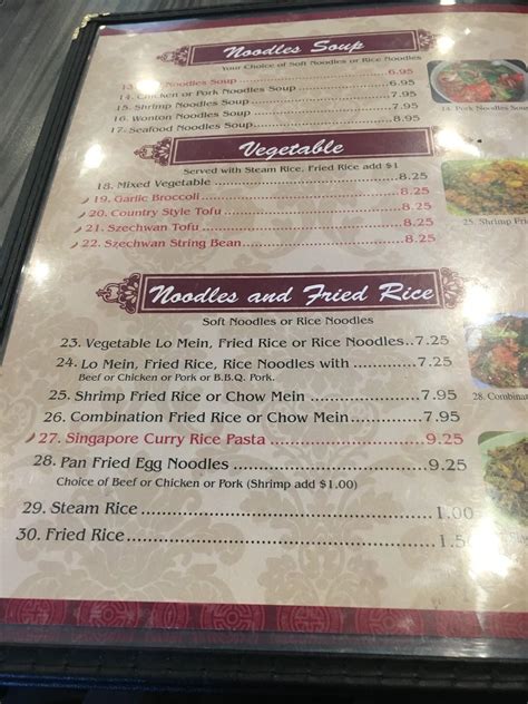 Menu at Little Asia Chinese Restaurant, Inglewood, Imperial Hwy.