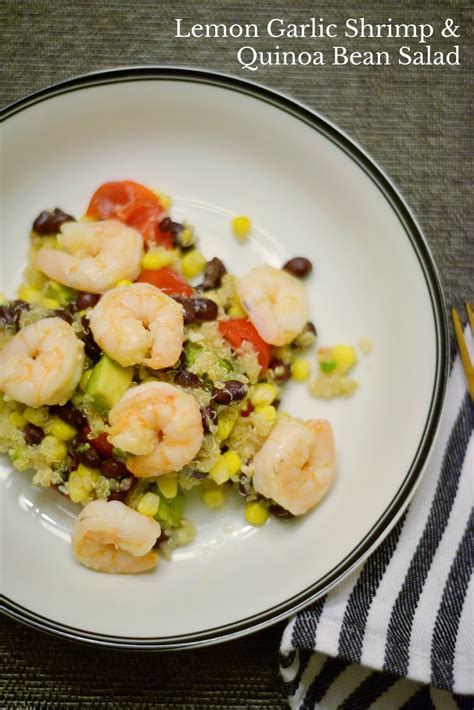 Lemon Garlic Shrimp and Quinoa Bean Salad - Rambling Renovators
