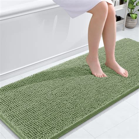 Amazon.com: OLANLY Bathroom Rugs 59x24, Extra Soft Absorbent Chenille ...