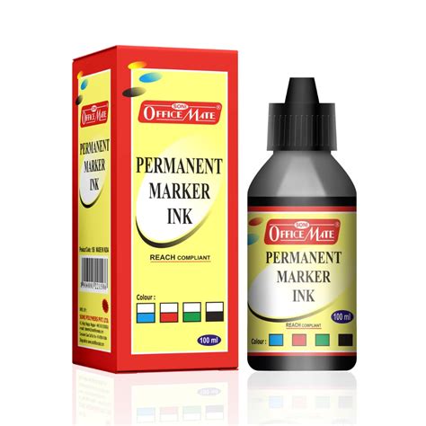 Soni Officemate 100ml Permanent Marker Refill Ink – Black | Quick ...