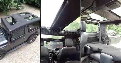 WATCH India’s Only Mahindra Thar with Triple Sunroof Setup! » Car Blog ...