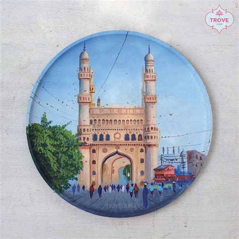 10" Charminar Contemporary Wall Décor Plate – Trove Craft India