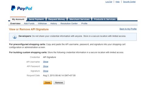 PayPal API Username 的图像结果