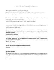 Image result for Picot Question Worksheet