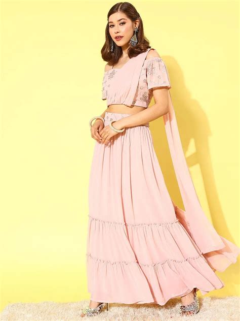 Simple Lehengas - Buy Simple Lehenga Online at Best Price | Libas