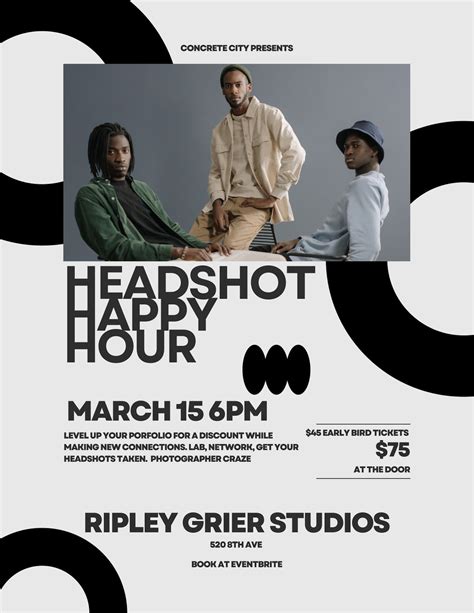Concrete City Presents: Headshot Happy Hour/Session, Ripley-Grier ...