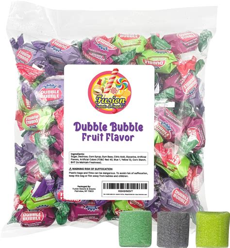 Amazon.com : Dubble Bubble One Inch Gumballs Candy Coated Gum ...