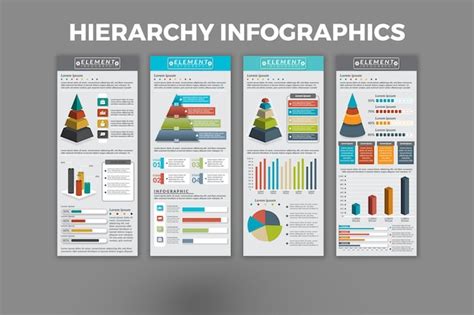 Hierarchy template design | Premium Vector