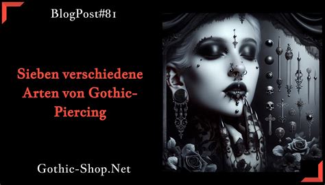 Seven different types of gothic piercings - Gothic Shop