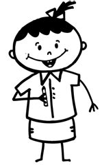 Stick Figure Cute Girls