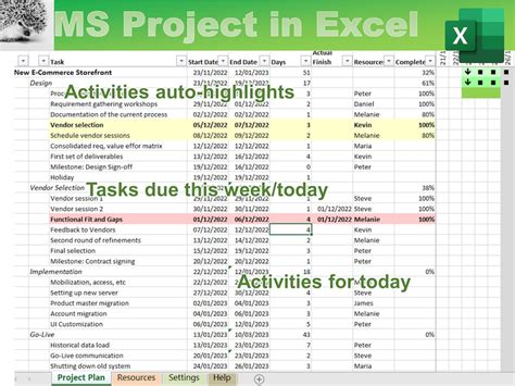 Tutorial Excel Project Planner 的图像结果