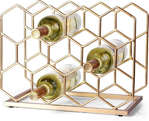 Amazon.com: Drincarier 14 Bottle Countertop Wine Rack - Freestanding ...