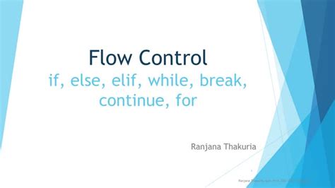 Image result for Lecture Slide On Control Flow Python