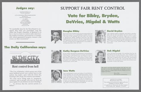 [Berkeley, Calif. election, 1990 (Nov. 6), Rent Stabilization Board ...